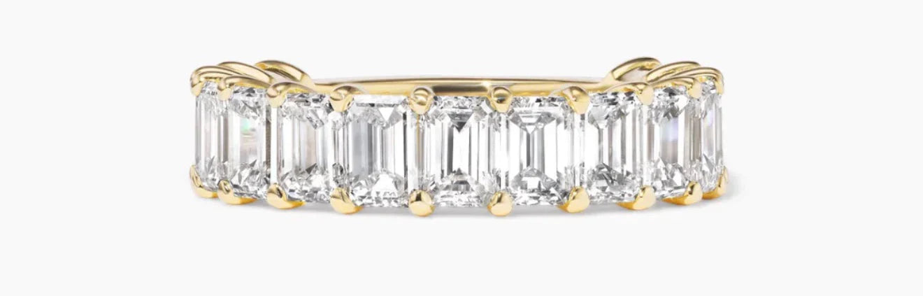 Emerald Cut Wedding Band: Understated Brilliance with Timeless Structure