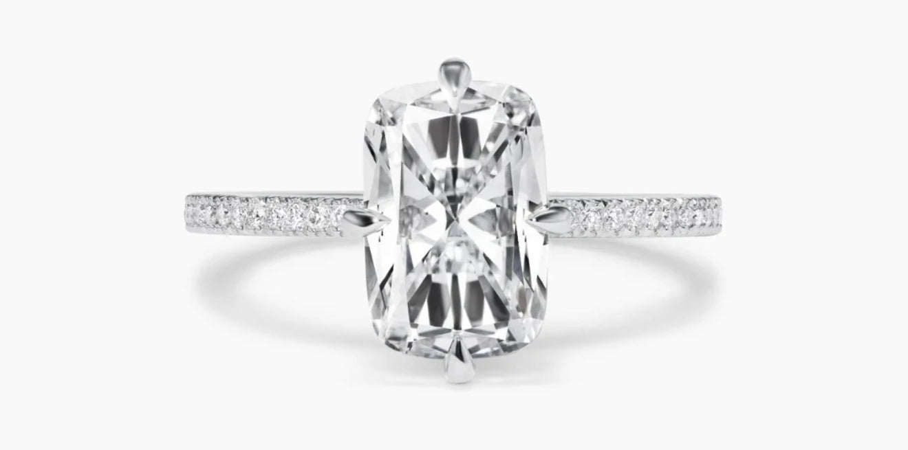 Elongated Cushion Cut Diamond Ring: A Modern Take on Vintage Elegance