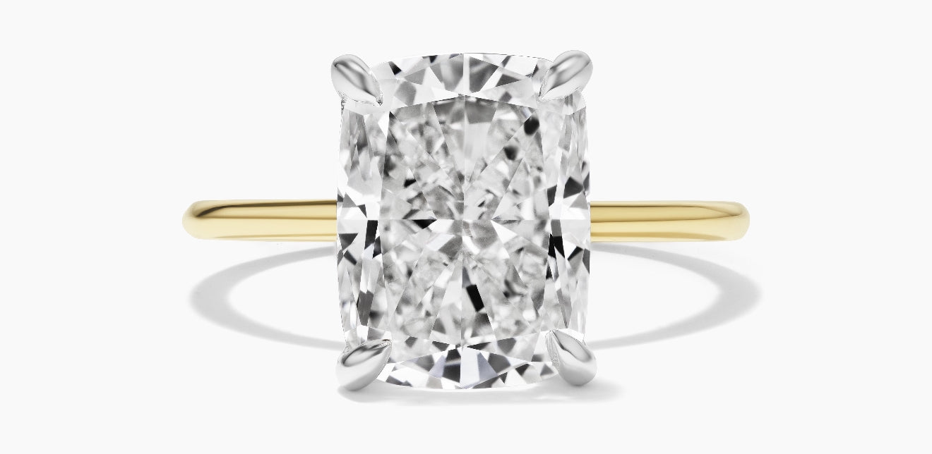 Elongated Cushion Cut Engagement Ring: Timeless Elegance