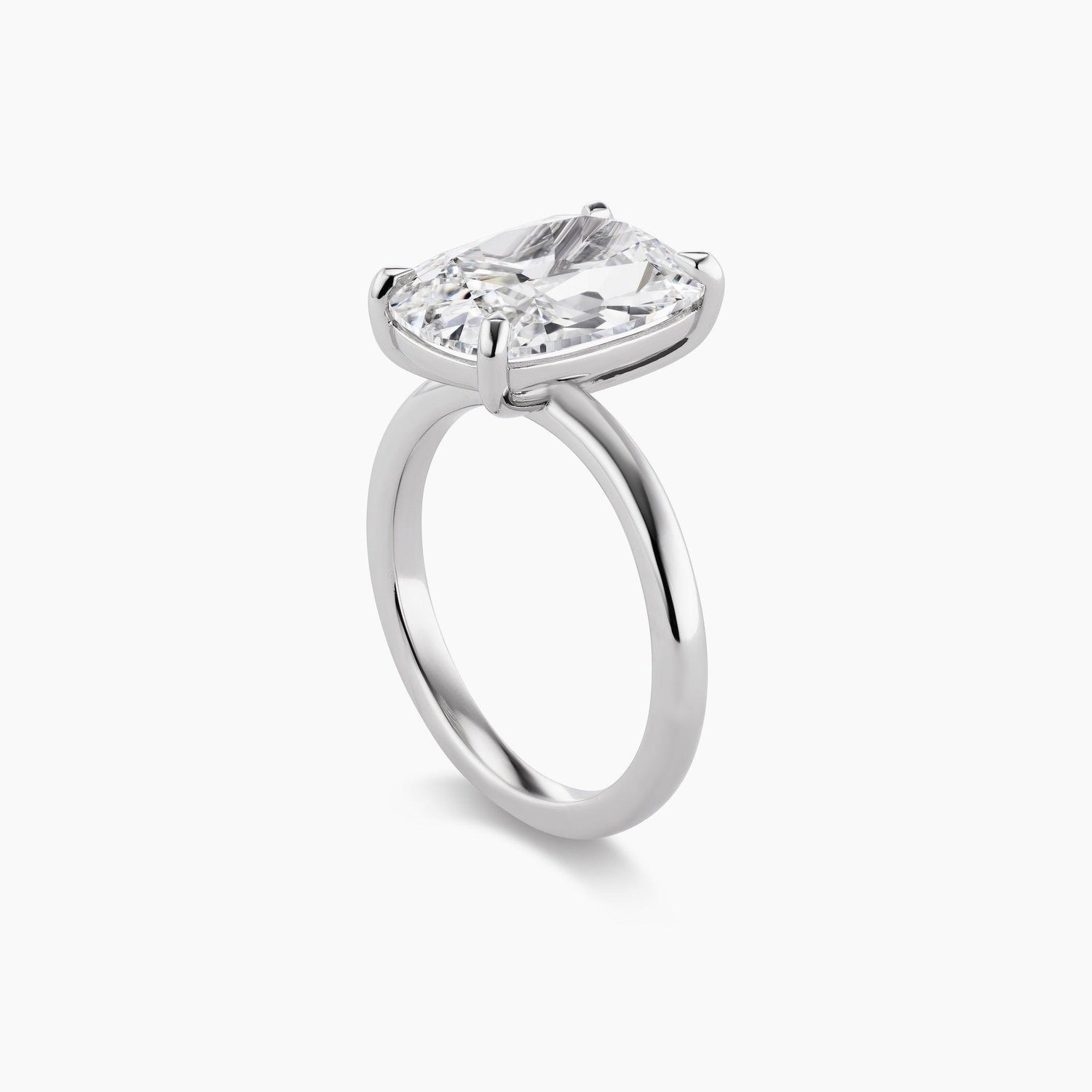 Antique Cut Cushion Engagement Ring