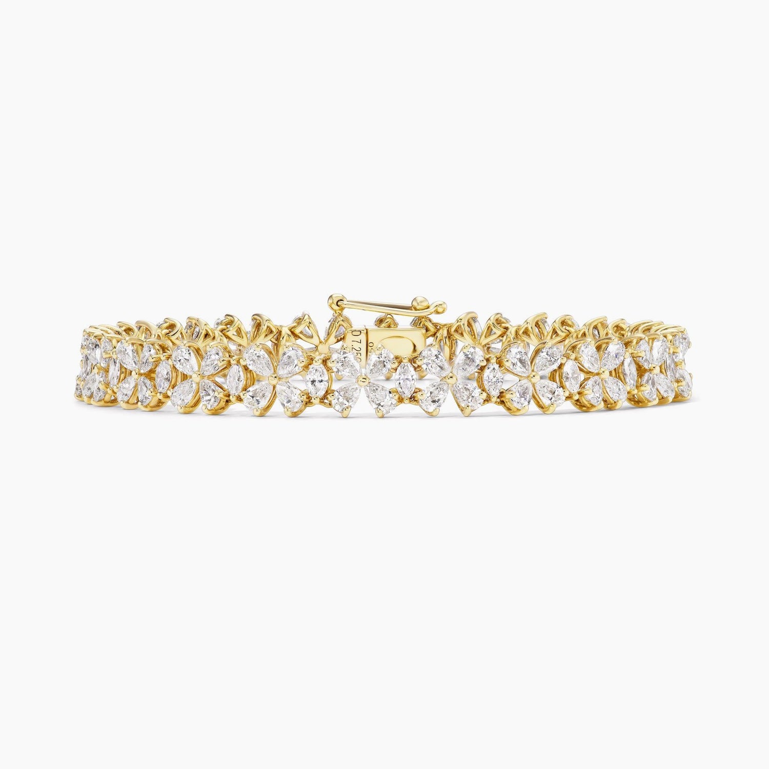 Diamond Flower Tennis Bracelet