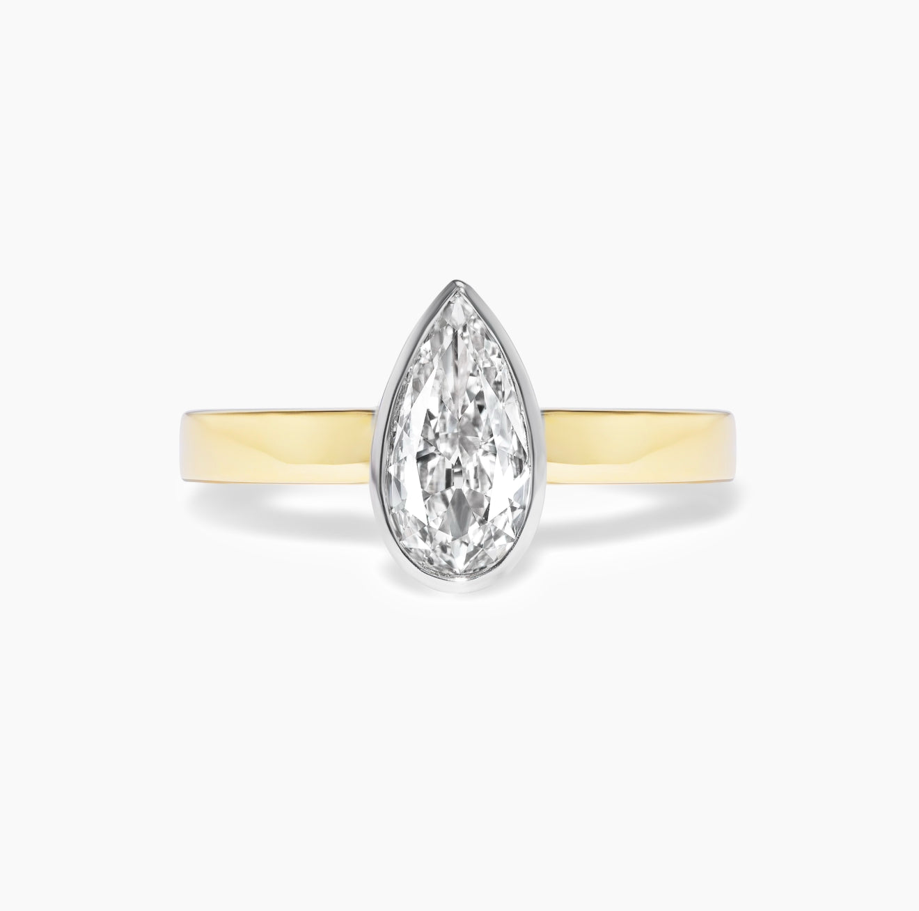 Pear Shape Bezel Ring
