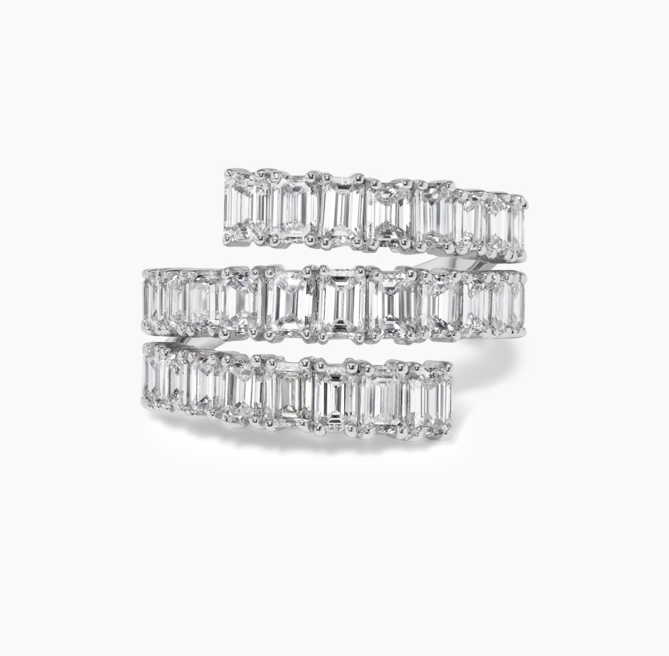 Three Row Diamond Band