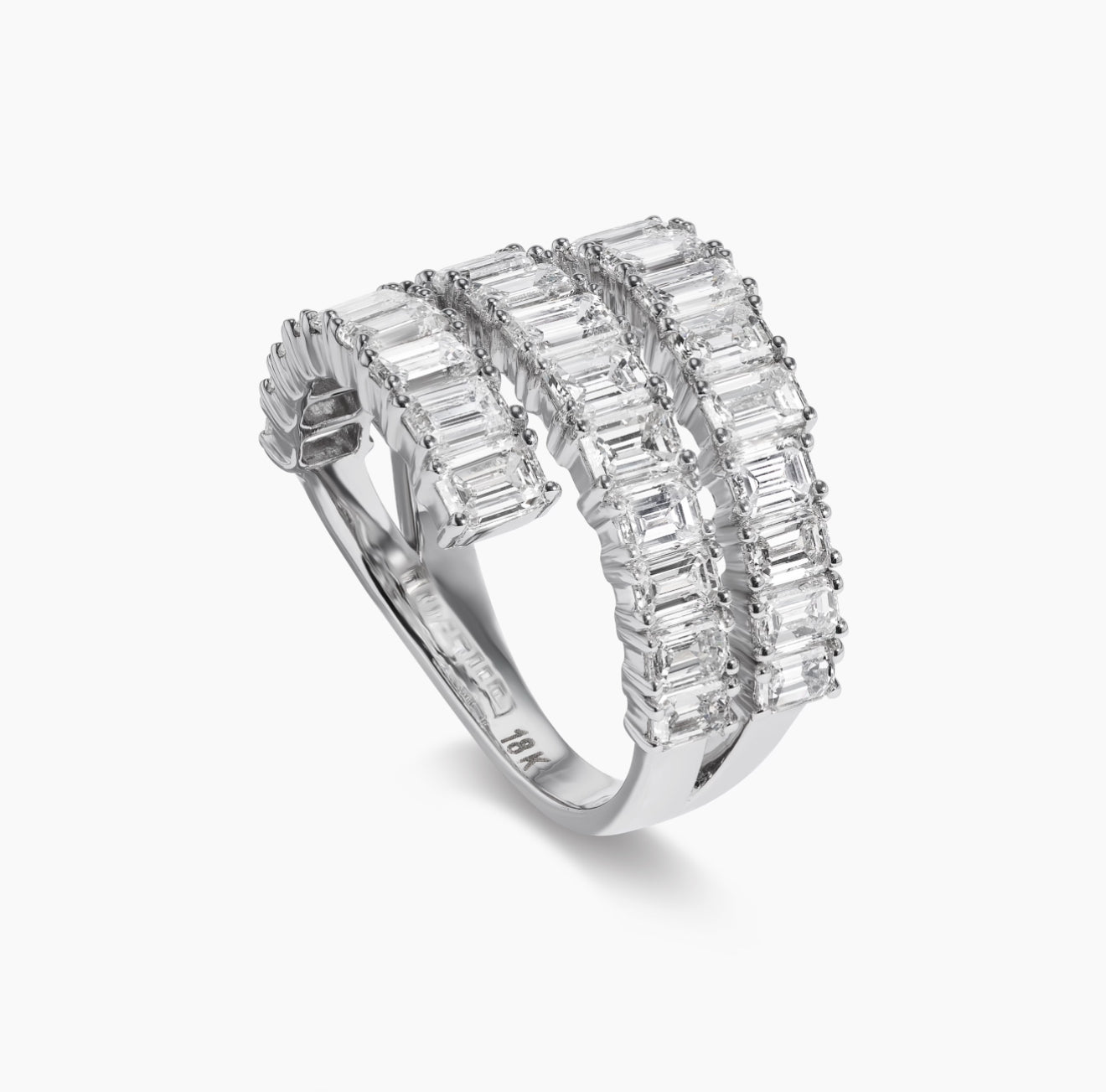 Three Row Diamond Band