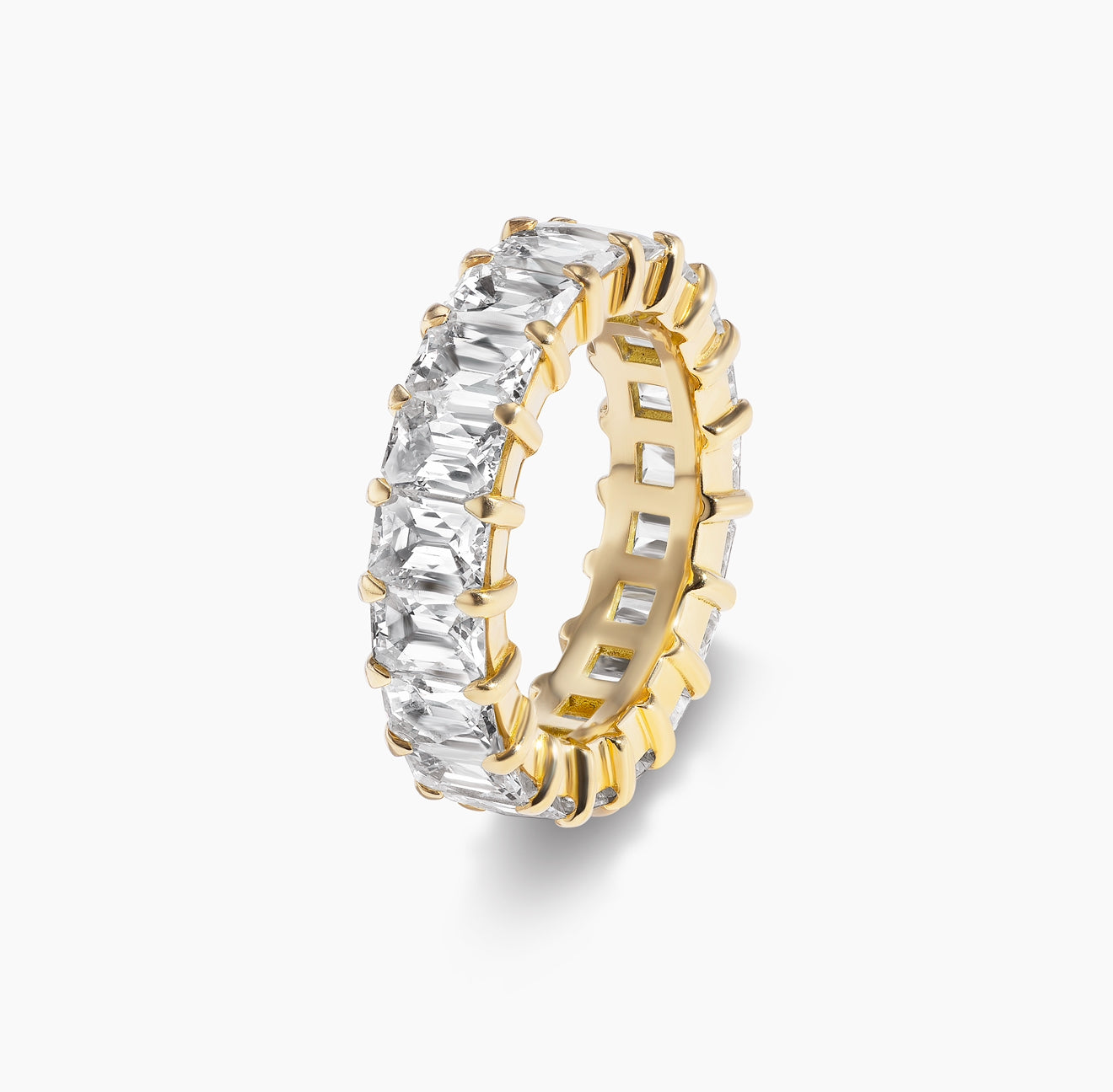 Emerald Cut Eternity Band
