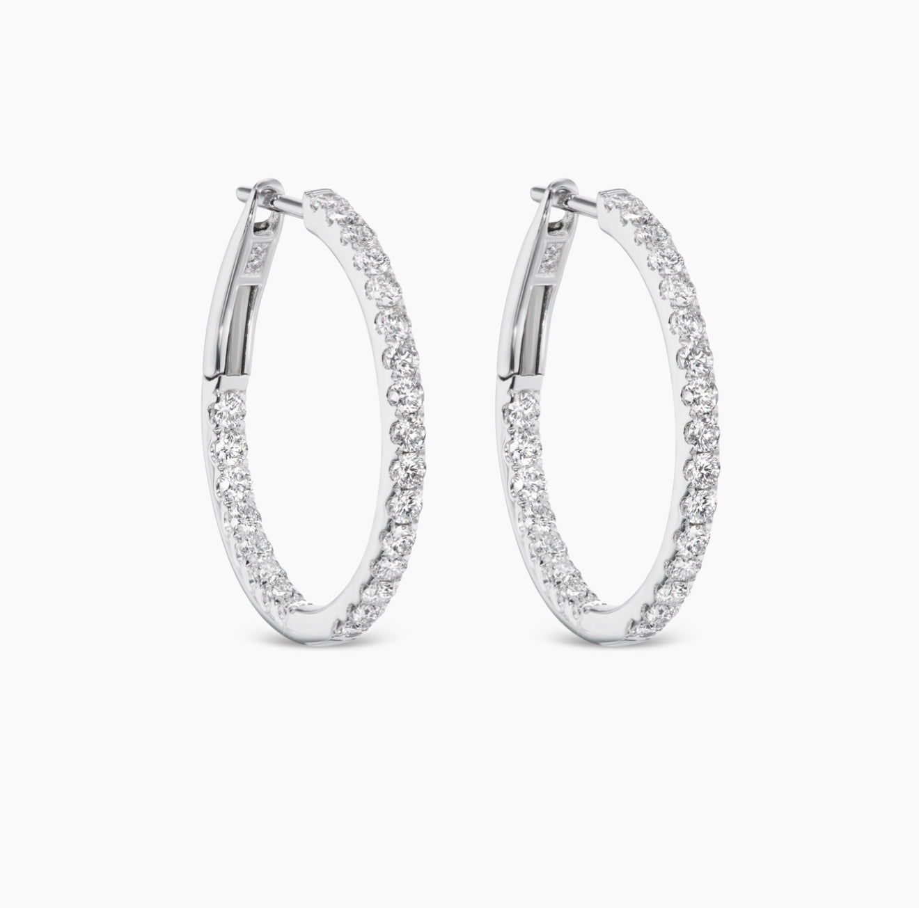 Classic Diamond Hoops