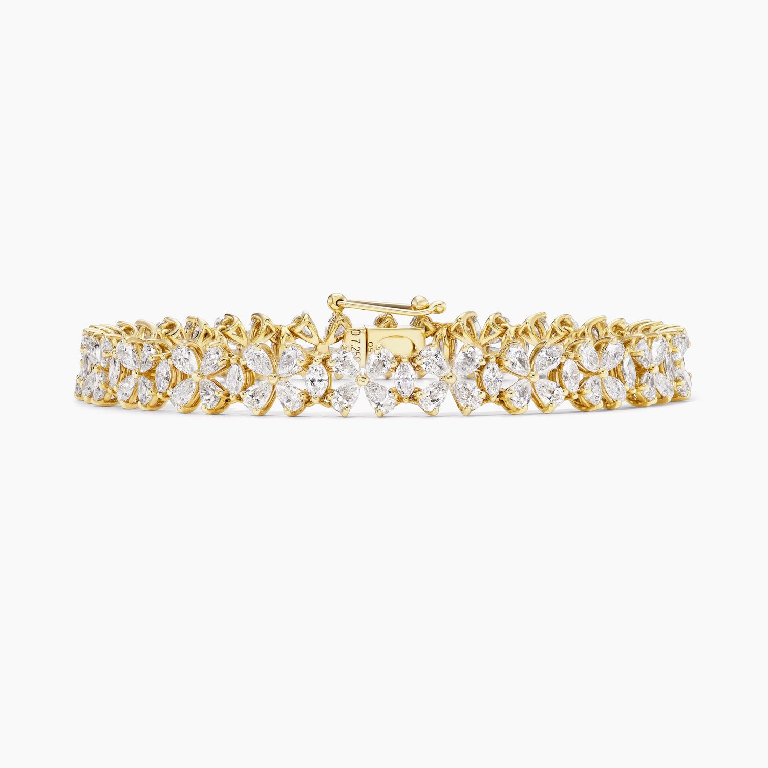 Diamond Flower Tennis Bracelet