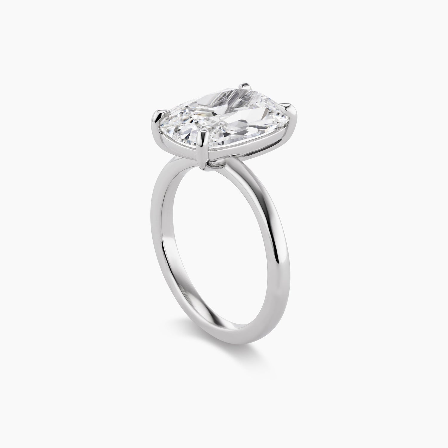 Antique Cut Cushion Engagement Ring