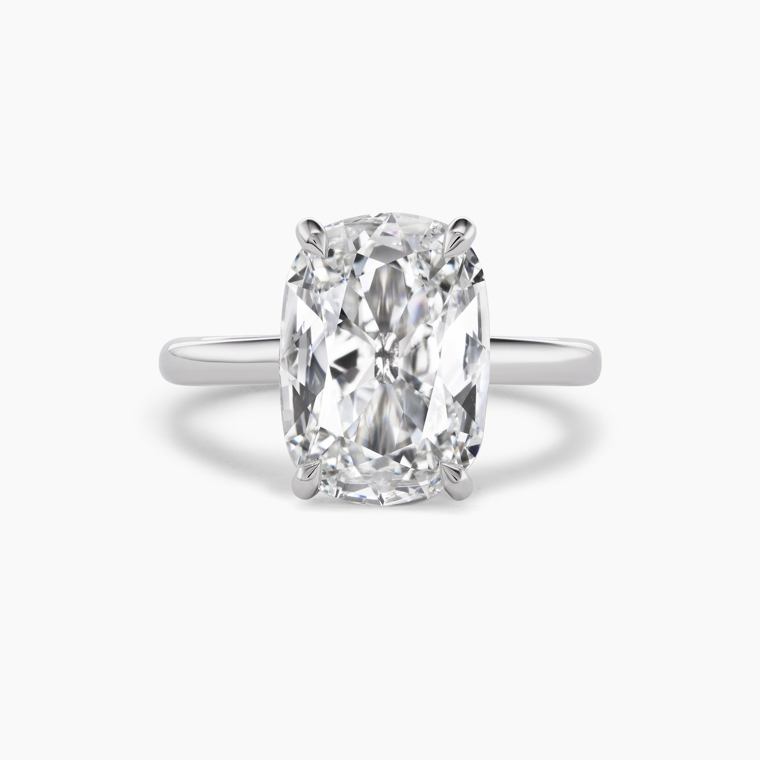 Antique Cut Cushion Engagement Ring