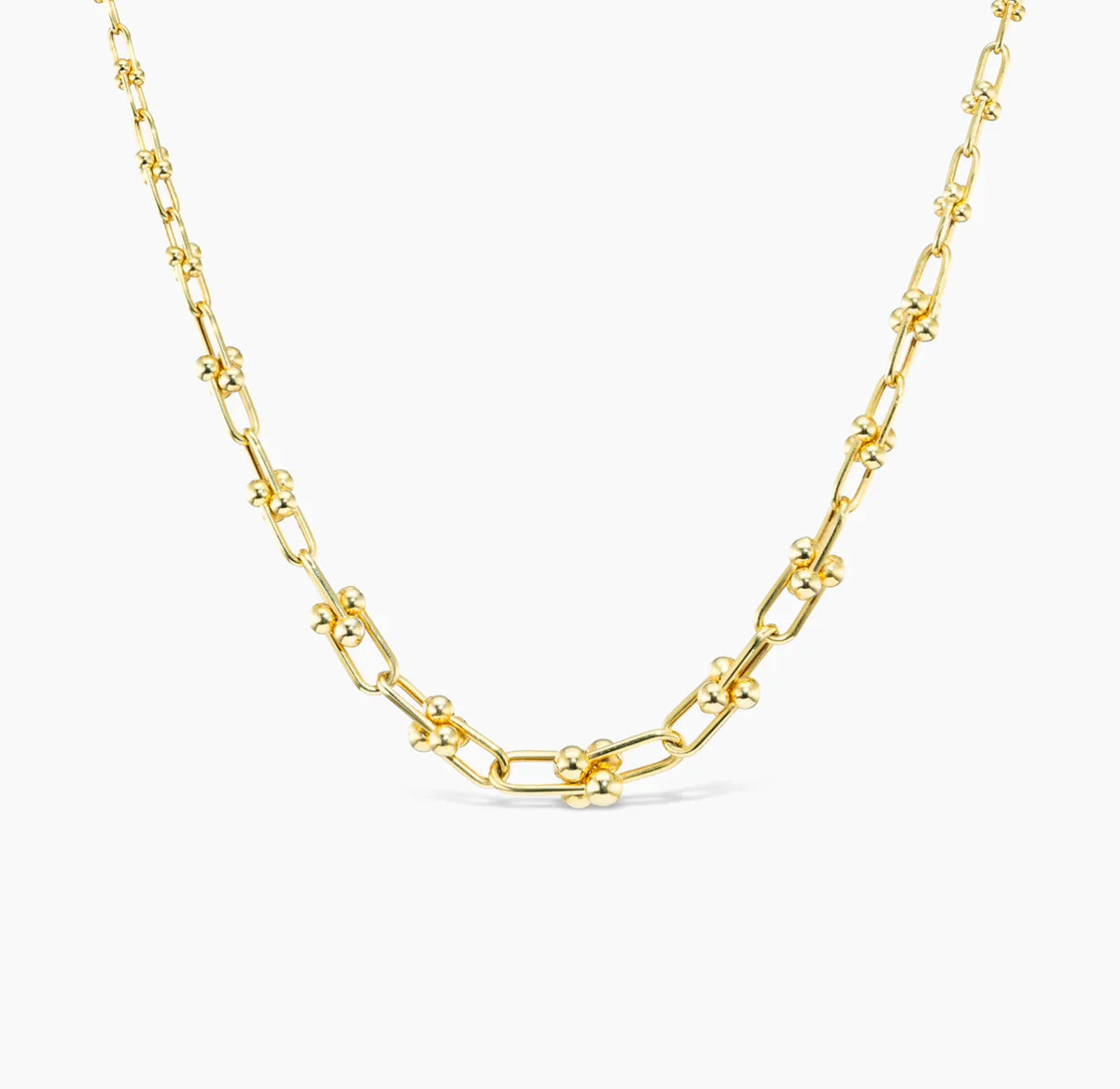 Ball and Chain Necklace: Minimal Texture with Everyday Edge