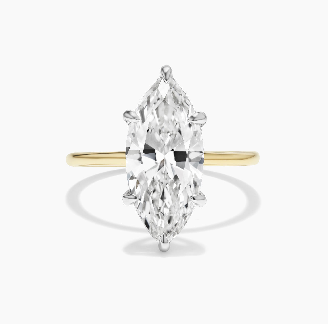 Marquise Wedding Band: Graceful Curves with Vintage Glamour