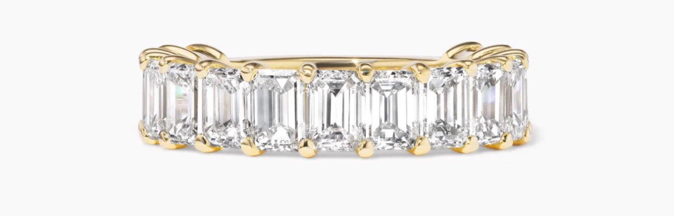 Emerald Cut Eternity Band: A Symbol of Refined, Everlasting Love