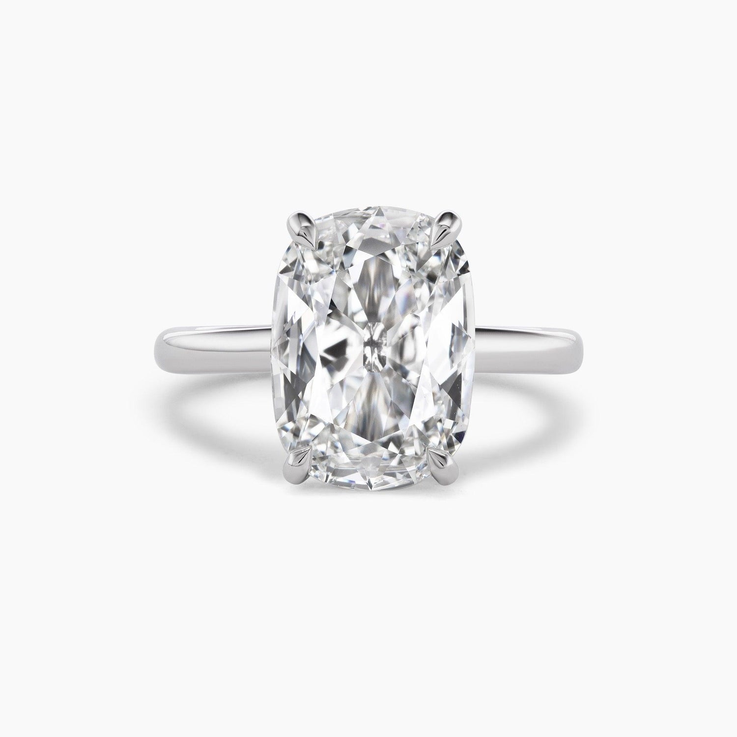 Antique Cut Cushion Engagement Ring