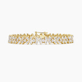 Diamond Flower Tennis Bracelet