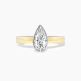Pear Shape Bezel Ring