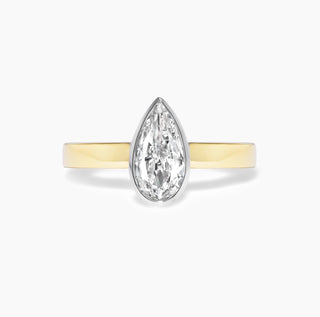 Pear Shape Bezel Ring