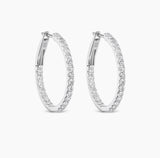 Classic Diamond Hoops