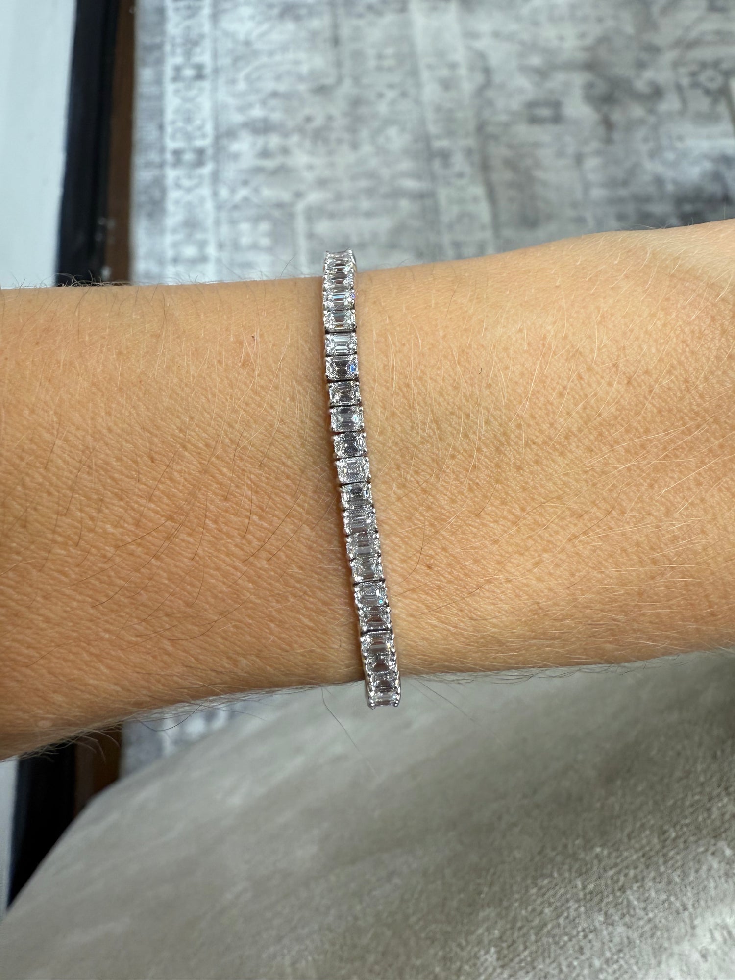 Emerald Cut Tennis Bracelet