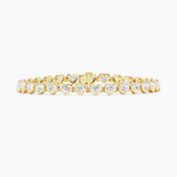 Bezel Heart Diamond Tennis Bracelet