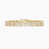Diamond Flower Tennis Bracelet