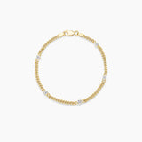 Cuban Link and Diamond Bracelet