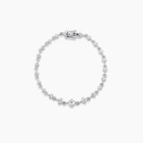 White Gold Old European Cut Diamond Bracelet