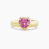 Pink Spinel Heart Ring